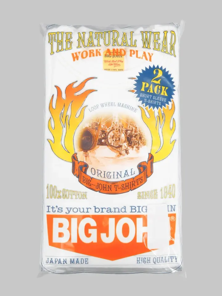 Big John Loopwheel 2-Pack T-Shirt White