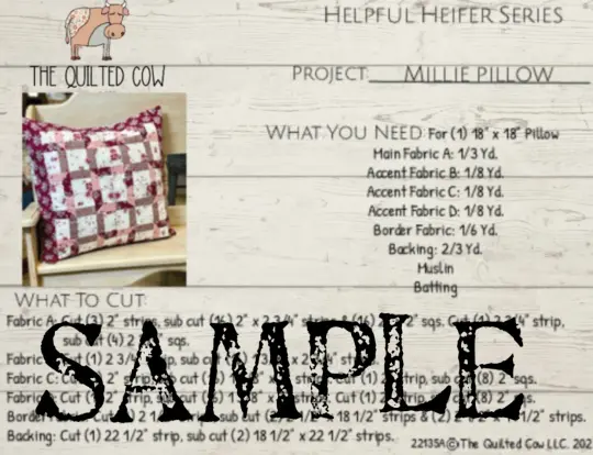 Helpful Heifer Millie Pillow