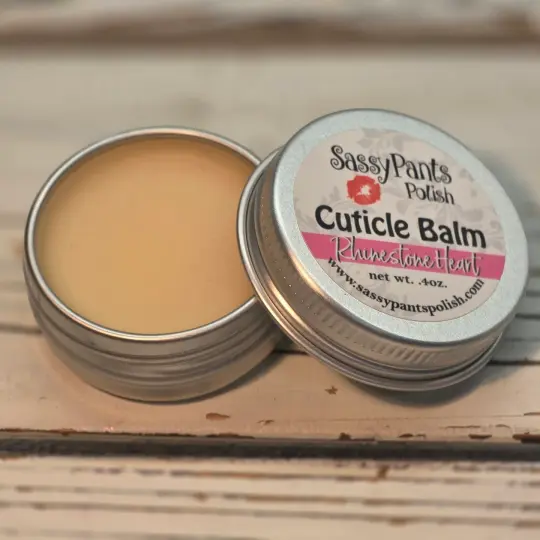 Sassy Pants Polish: Charity Cuticle Balm "Rhinestone Heart" *CAPPED PRE-ORDER*