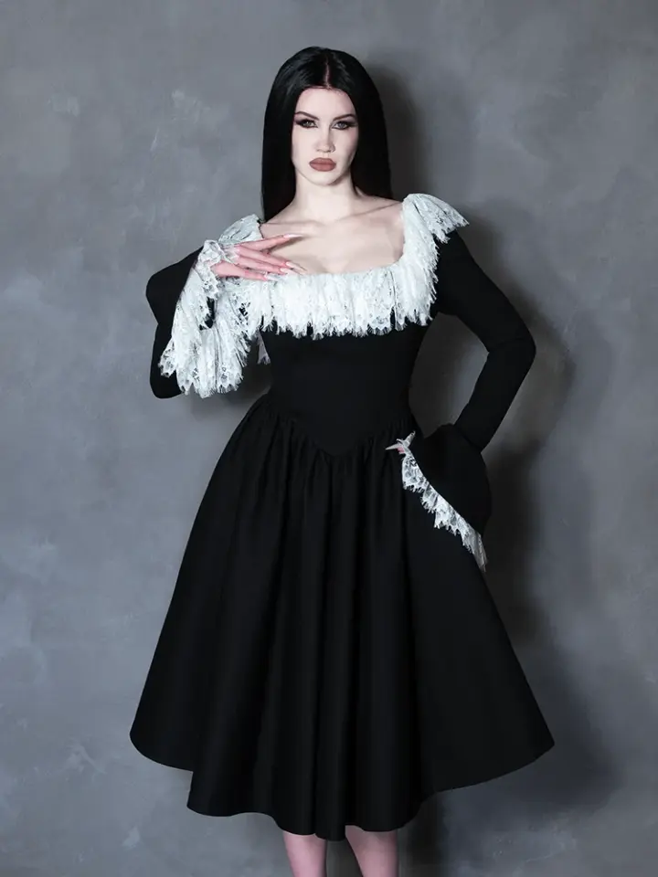 PRE-ORDER - Countess Swing Dress in Black
