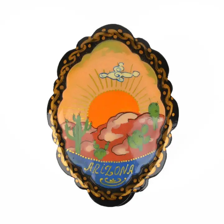 Arizona Scene Lacquer Box