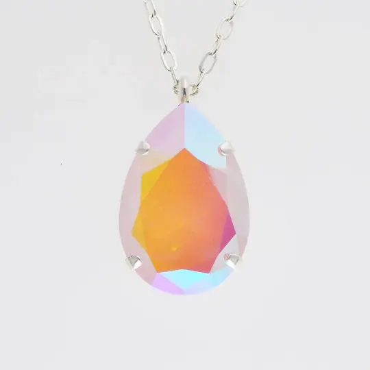 Teardrop Necklace | Cotton Candy