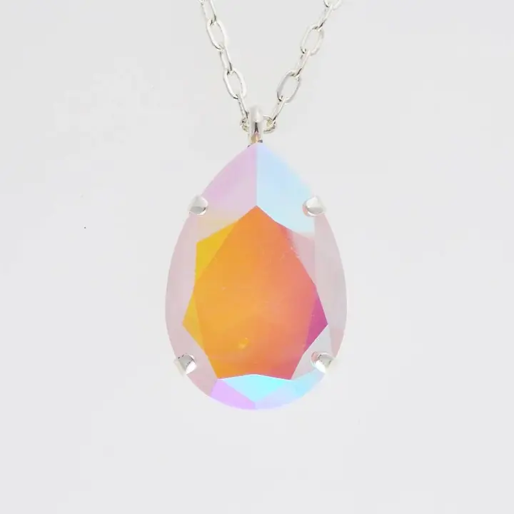Teardrop Necklace | Cotton Candy