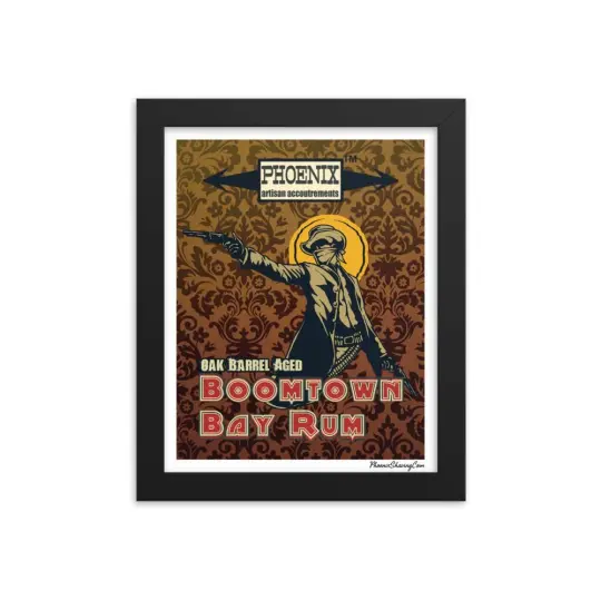 Boomtown Bay Rum "The Bad" Framed Print