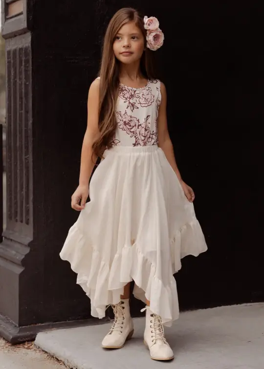 Poesie Skirt in Cream