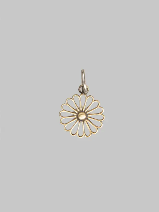 Kobashi Studio Kikumon "Sukashi" Charm Medium Brass
