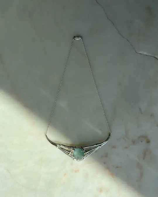 Rib Vault // Aquamarine Necklace