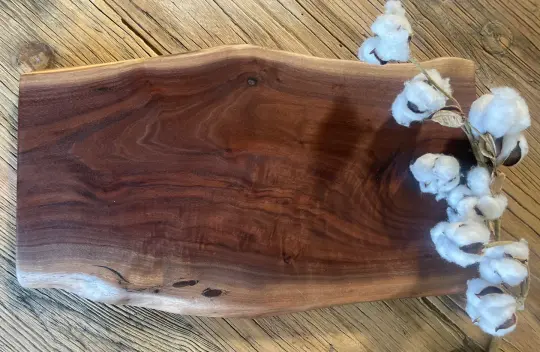 25L008 - Dual Live Edge Walnut Board