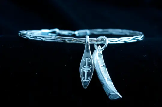Wolastoqiyik Charm Bracelet / Paddle Charm / Canoe Charm
