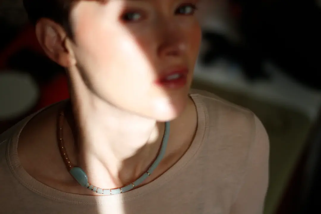 Blue Pastel Necklace (Original color is sold)