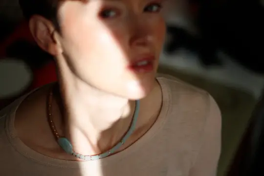 Blue Pastel Necklace (Original color is sold)
