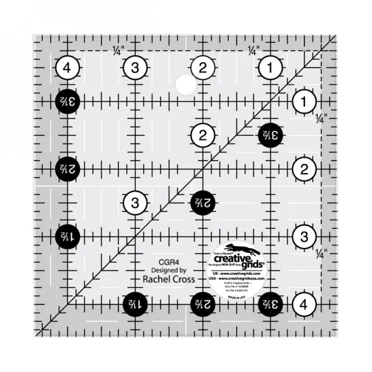 Creative Grids 4 1/2" Square Ruler