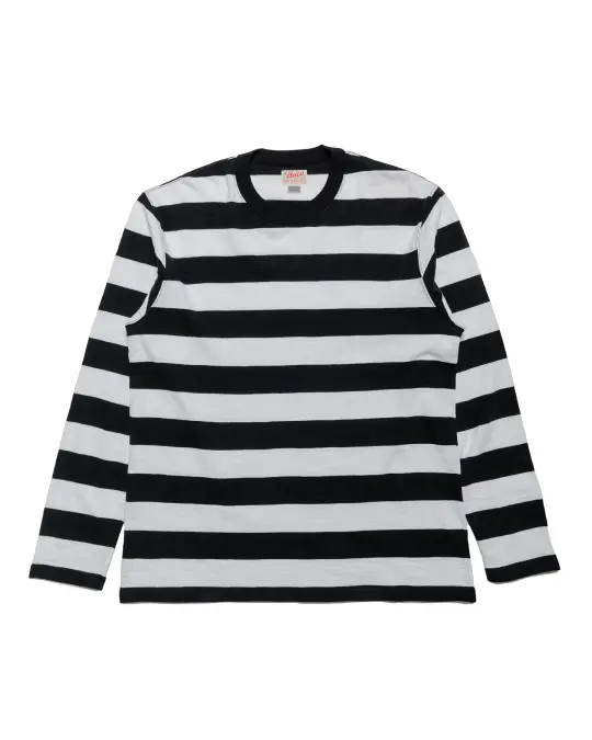 The Real McCoy's BC24001 Buco Stripe Tee L/S White