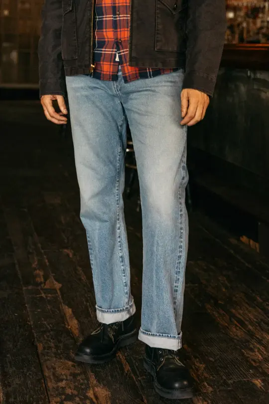 The Pail Loose Straight - Natural Slub Indigo - Lou 12.5oz Selvedge