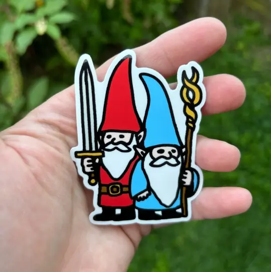 Battle gnomes sticker