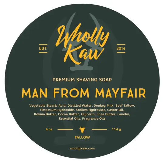 Man from Mayfair Shaving Soap, Tallow + Vegan