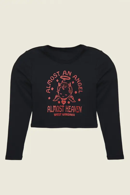 Almost an Angel Long Sleeve Babydoll Tee