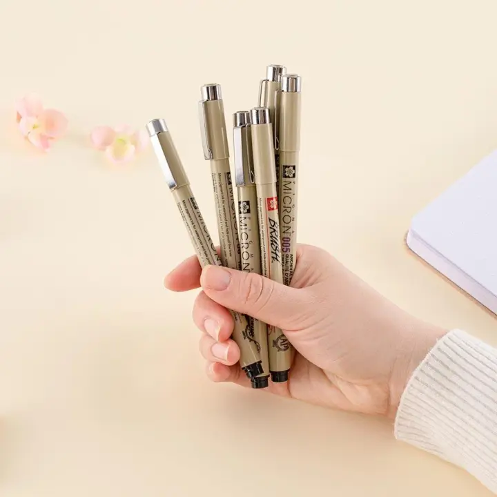 6 Set Sakura Pigma Micron Pens