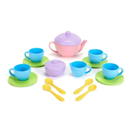 Tea Set (Blue and Pink)