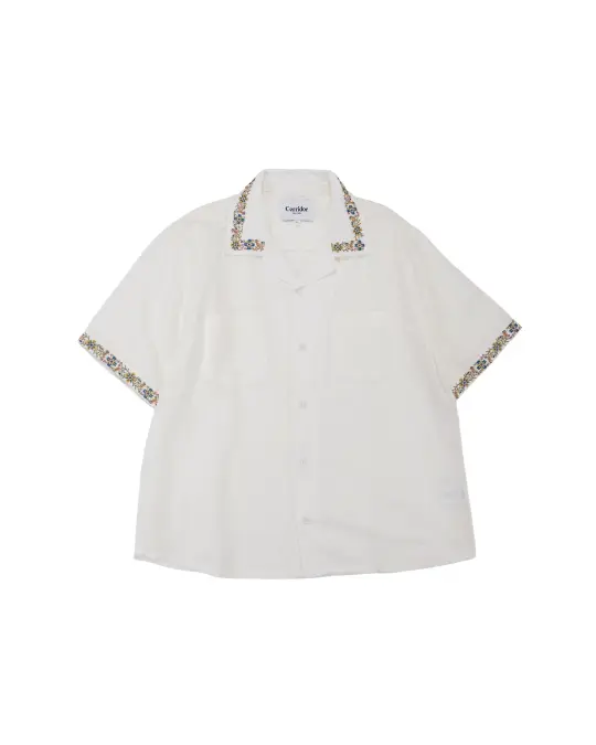 Corridor Harmony Embroidered SS White