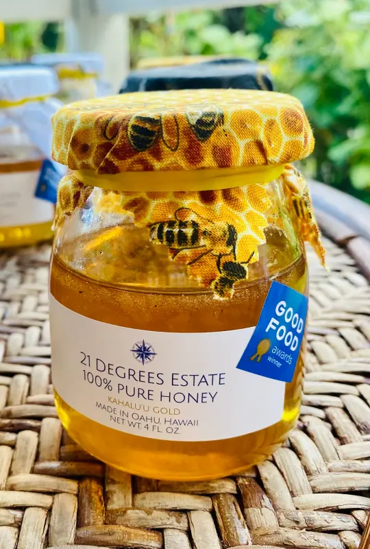 Honey - Kahalu`u Gold Raw Tropical Farm Honey (Good Food Awards National Winner)