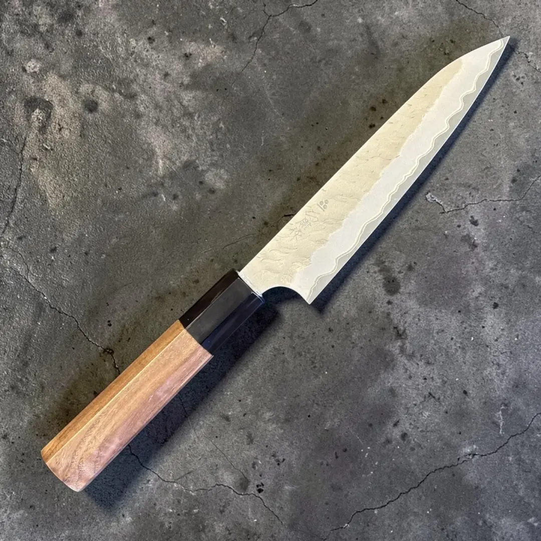 Nigara Aogami Super Migaki Tsuchime Petty 150mm