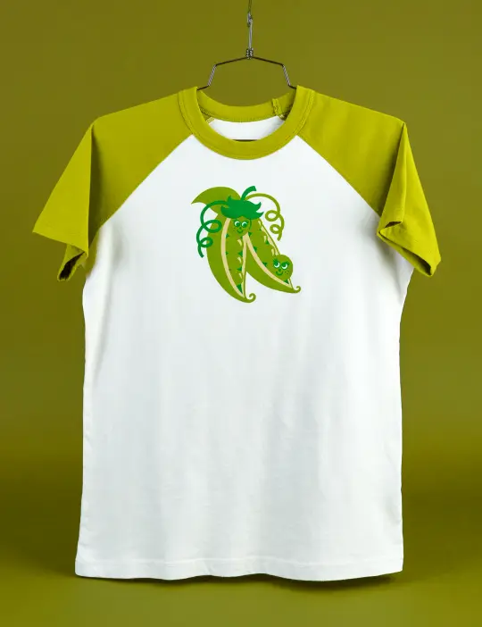 Produce Raglan Tee - Snap Peas *FINAL SALE*