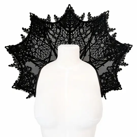 CATHEDRAL VAMPIRE COLLAR / MEDIUM - BLACK