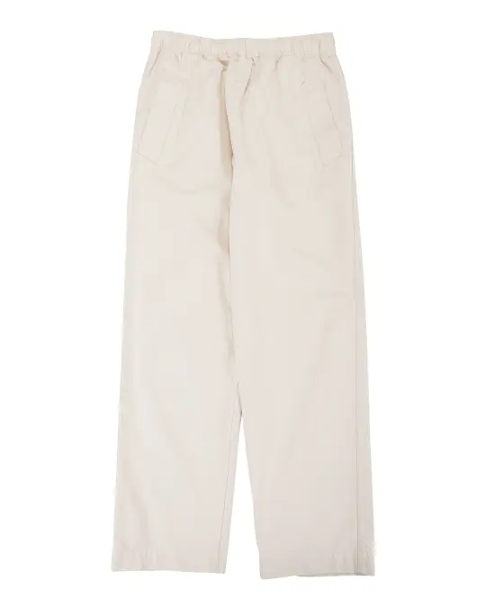 MHL Wide Leg Jogger Workwear Cotton Twill Off White