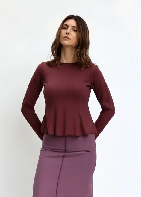 Crew Princess Seam Cropped Shirt