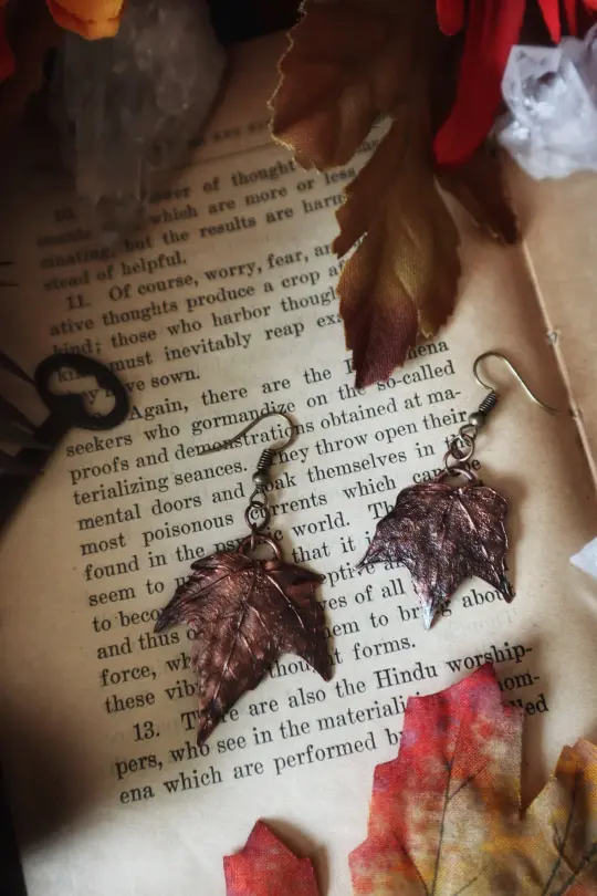 Mini Maple Leaf Earrings