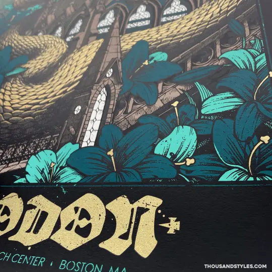 Mastodon Official Concert Poster - 11.18.21 Boston