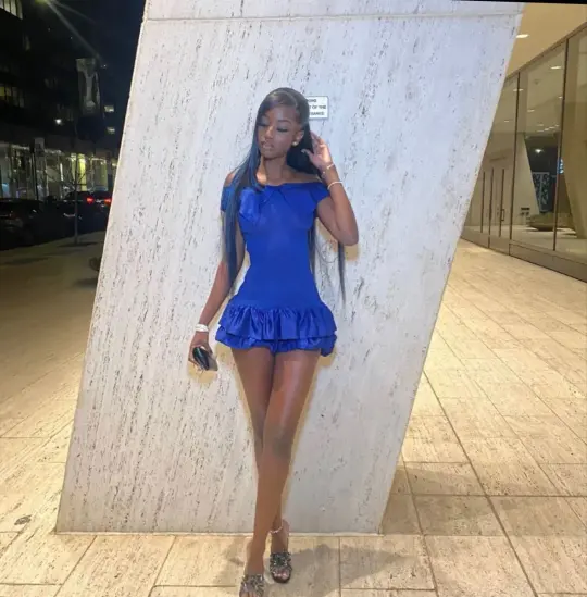 Elegant Royal Blue Ruffled A-Line Bateau Bodycon Mini Summer Dress Homecoming Dress RS275