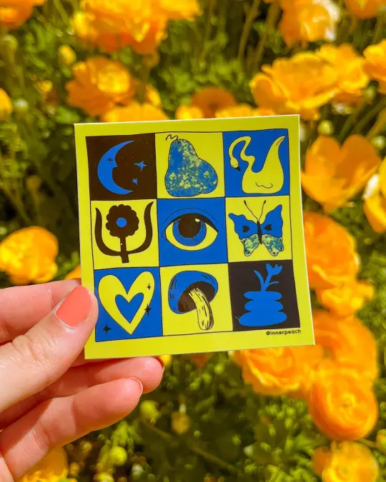 Good Intentions Stickers- Blue & Pink
