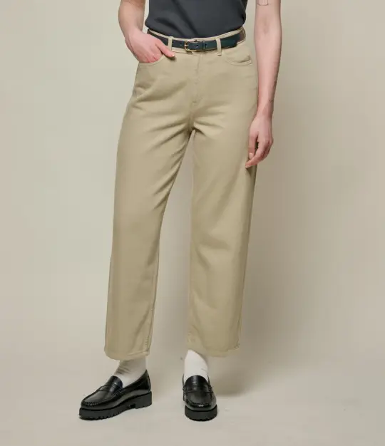 1930s Cotton Twill Ankle Length 5-Pocket-Pants