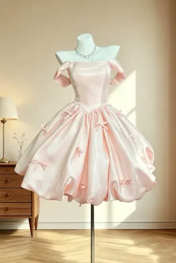 Sweet Blush Pink A-Line Bateau Bodycon Mini Birthday Dress Homecoming Dress RS358