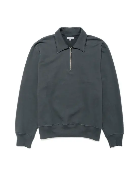Lady White Co. Cotton Quarter Zip Sweatshirt Faded Black