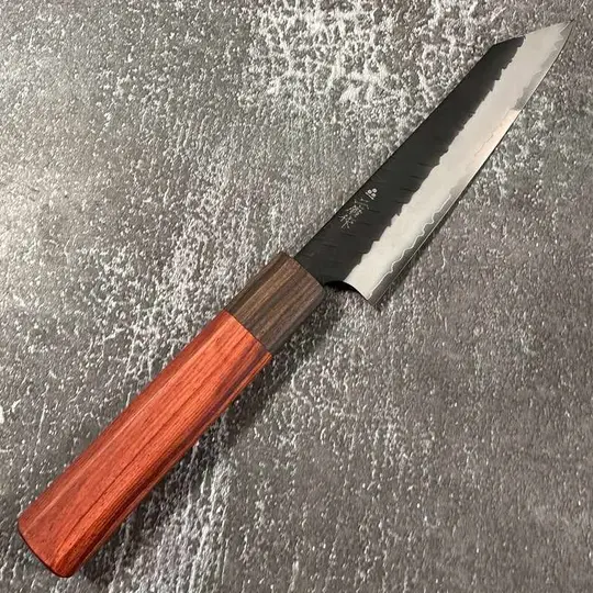 NIGARA HAMONO SG2 Kurouchi Tsuchime Kiritsuke Petty 150mm Rosewood Handle