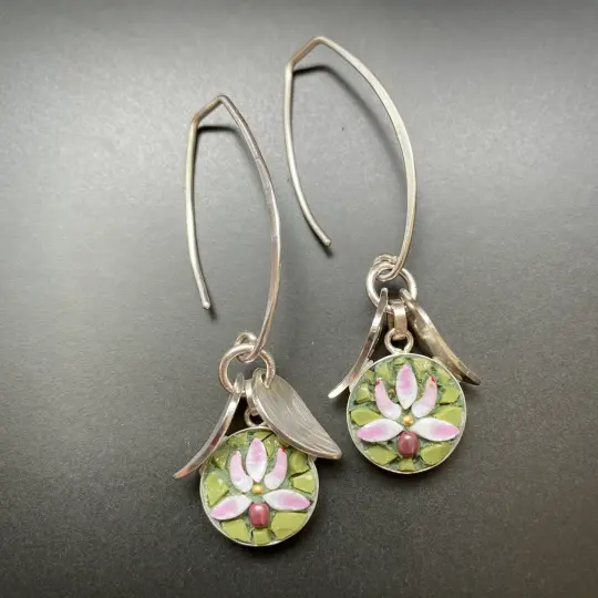 Orchid Snow Drop Earrings