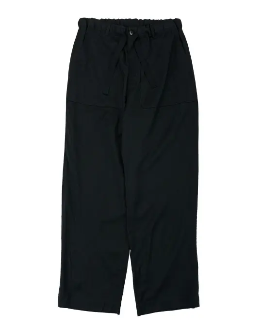 Sage de Cret WO/SI Tumble Washed Wide Easy Pants Black