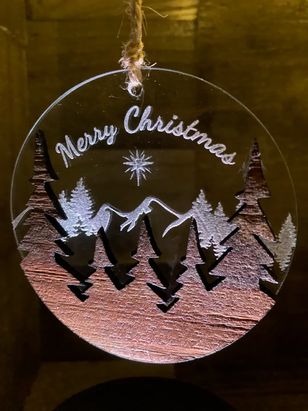 Trees Wood & Acrylic Ornaments Collection
