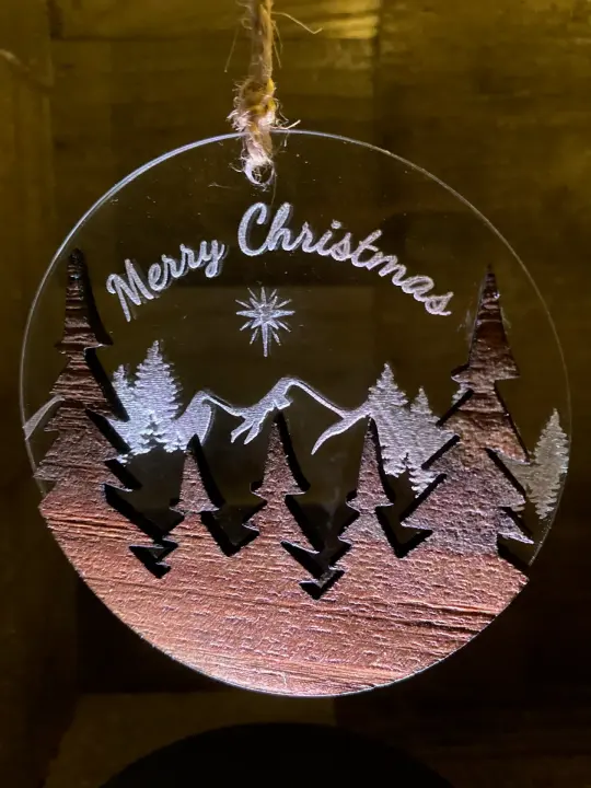 Trees Wood & Acrylic Ornaments Collection
