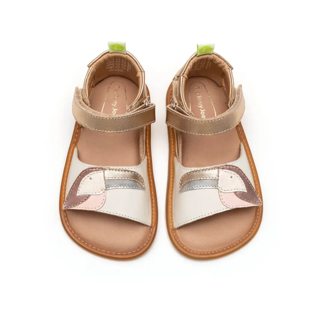 Toucan Sandals - Metallic Salmon / White Dream (Baby)