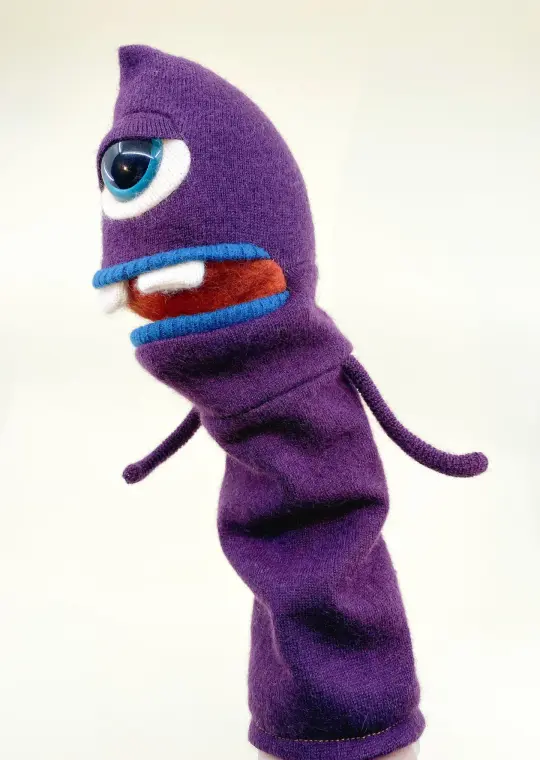 Roland the fun monster cyclops puppet