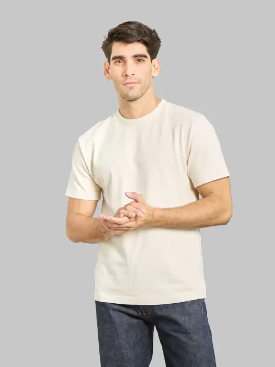Tanuki Heavy Shiramayu T-Shirt Natural