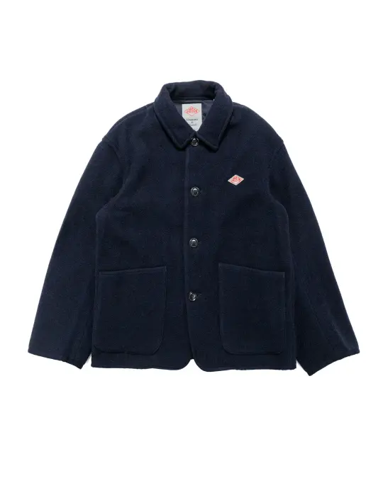 Danton Wool Light Pile Coveralls Jacket Navy