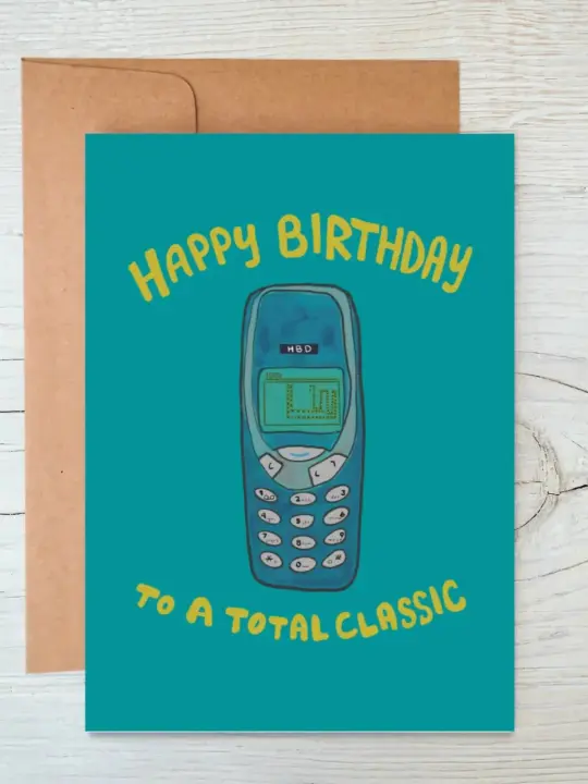 Nokia Snake Birthday Card