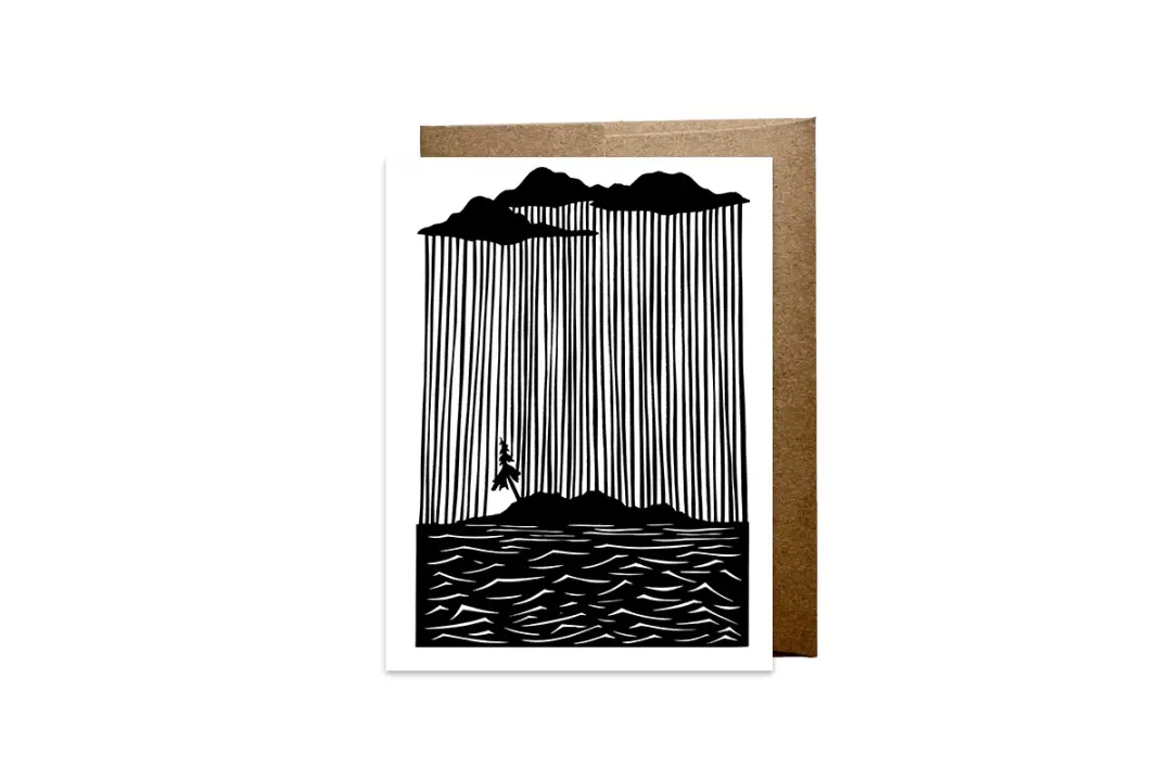"Rainy Island" card