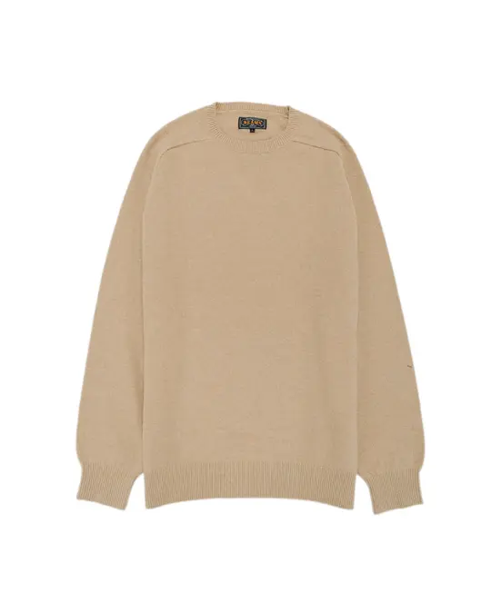 Beams Plus Crew 9G Beige