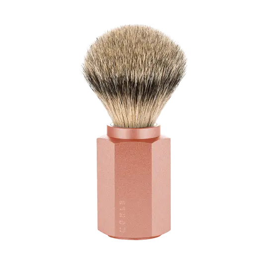 MÜHLE HEXAGON Shaving Brush, Silvertip Badger, Sunrise